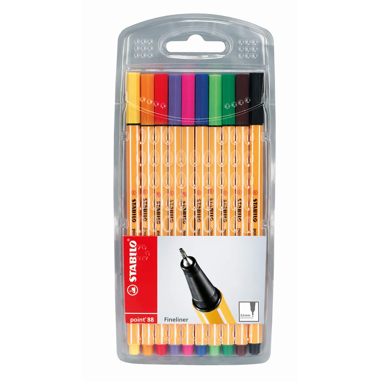 Stabilo&#xAE; Point 88 10 Color Pen Wallet Set